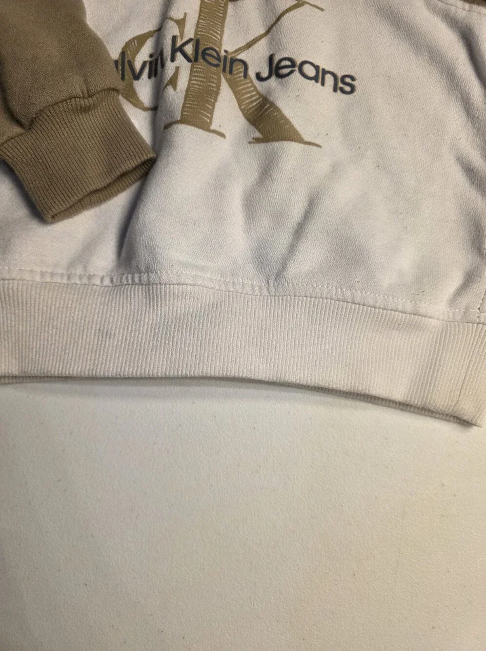 Calvin Klein Jeans Boys' Blue & Tan Colorblock Hoodie Set
